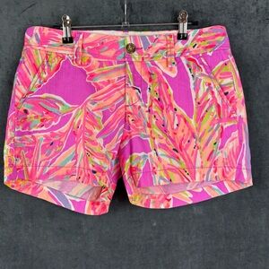 Lilly Pulitzer Women’s Callahan Sunseeker Pink/Orange shorts in Amethyst sz 0